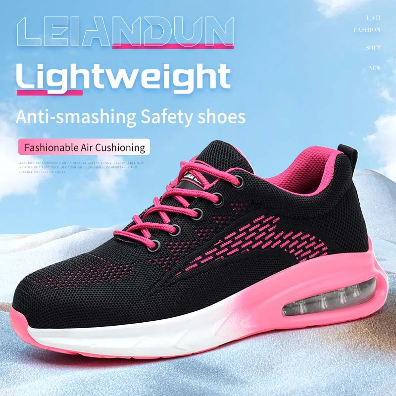 leiandun-ultra-light-air-cushioned-women's-safety-shoes-puncture-proof-breathable-work-sneakers-sport-safety-footwear
