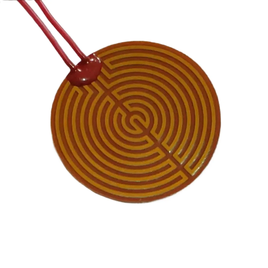 OD 10 20 30-160mm Round 12V 24V Eeletric Polyimide/PI Film Heater Heating Pad Element With Adhesive For Warm 3D Printer