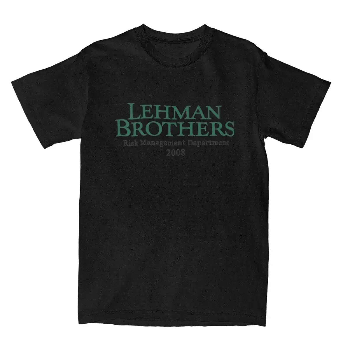 Lehman Brothers Risk Management T-Shirts Bank Hippie T-Shirt for Beach Casual Men's Clothing Women's Summer T Shirt