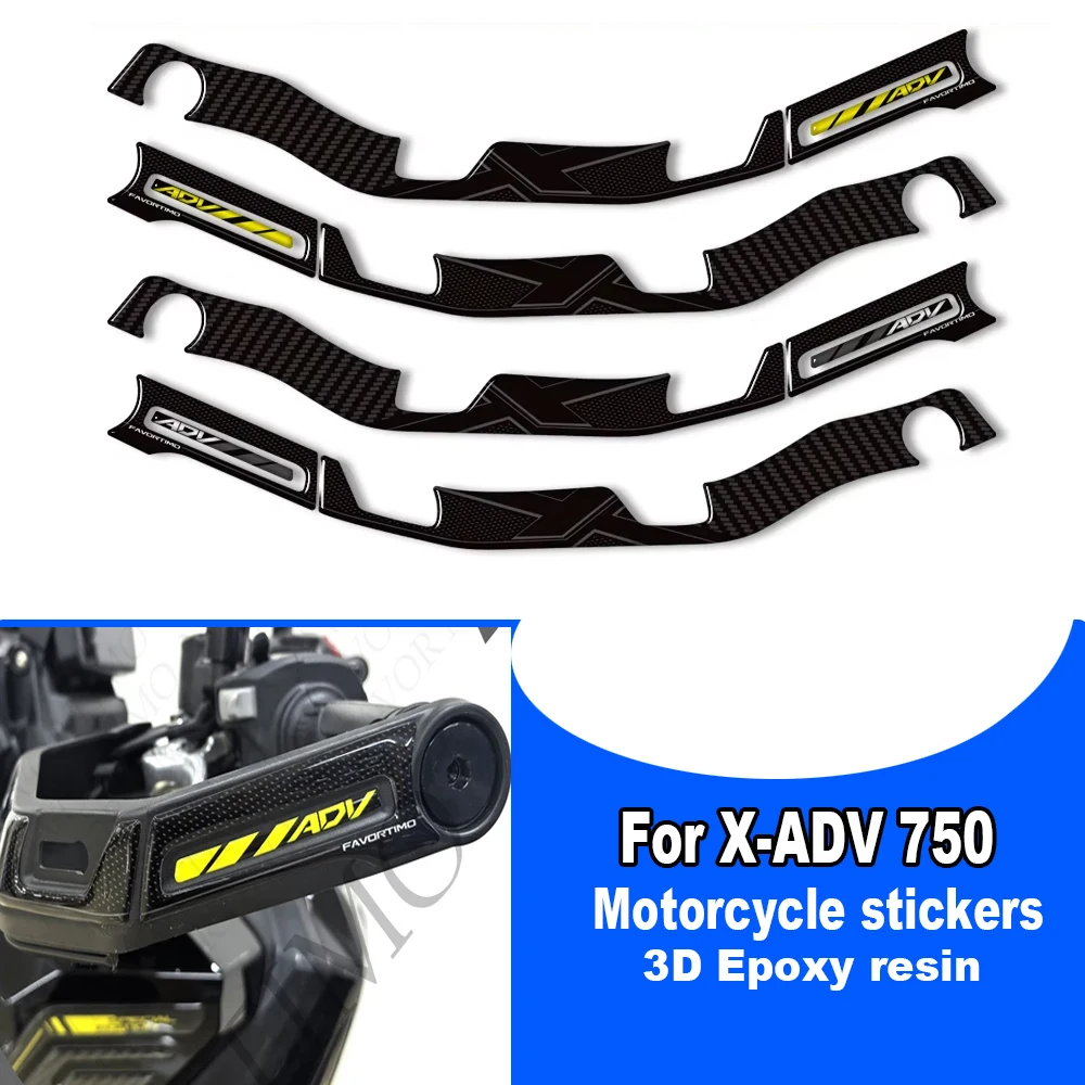 لهوندا X-ADV XADV X ADV 750 2025 مغامرة دراجة نارية خزان الوسادة عجلات الركبة الجسم الحاجز شل عدة ملصقات حامي الشارات