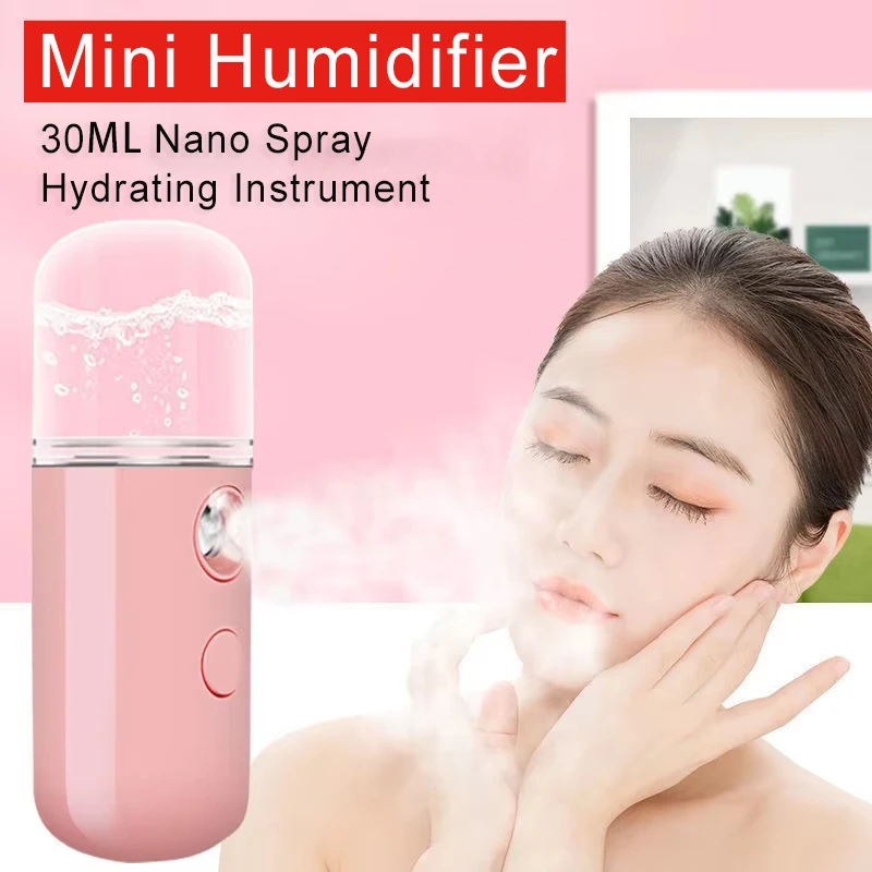 

30 мл мини-увлажнитель портативный перезаряжаемый нано-увлажняющий инструмент спрей для красоты лица холодный распылитель для автомобиля домашний офис