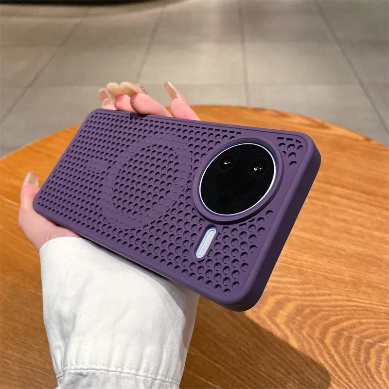 Magnetische Hülle für Xiaomi POCO F7 Ultra F7 Pro, Netz-Abwärme-Schale, Mag-safe-Ladefunktion, Matte Stoßfeste Weiche Schutzhülle – Detail 7
