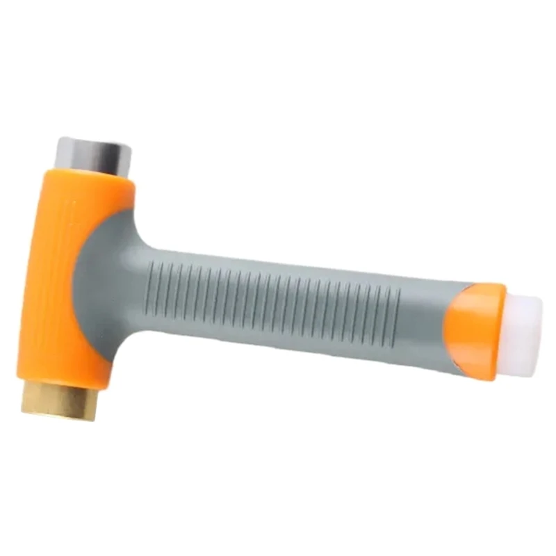 Metal Block with Rubber Base Stamp Metal Block Metal Stamping Hammer Suitable for Beginners and Professionals