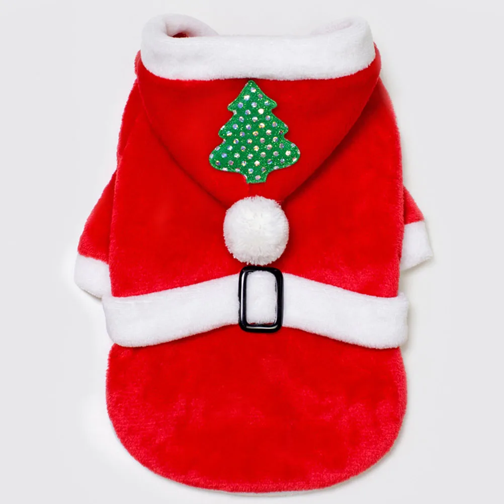 

Pet Dog Clothes Hooded Costume Costumes Christmas Clothing Winter Outfits for Keep Warm