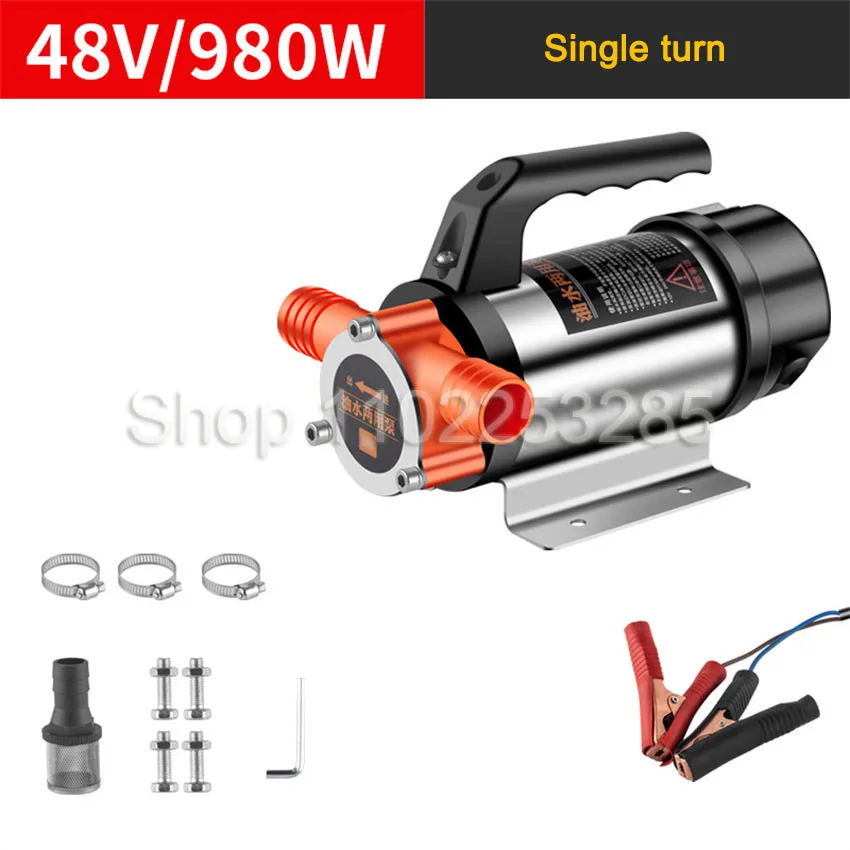 

Электрический масляный насос DC12V/24V/48V 220V Водяной насос Самовсасывающий дизельный трансферный экстрактор топливного масла 50-60л/мин