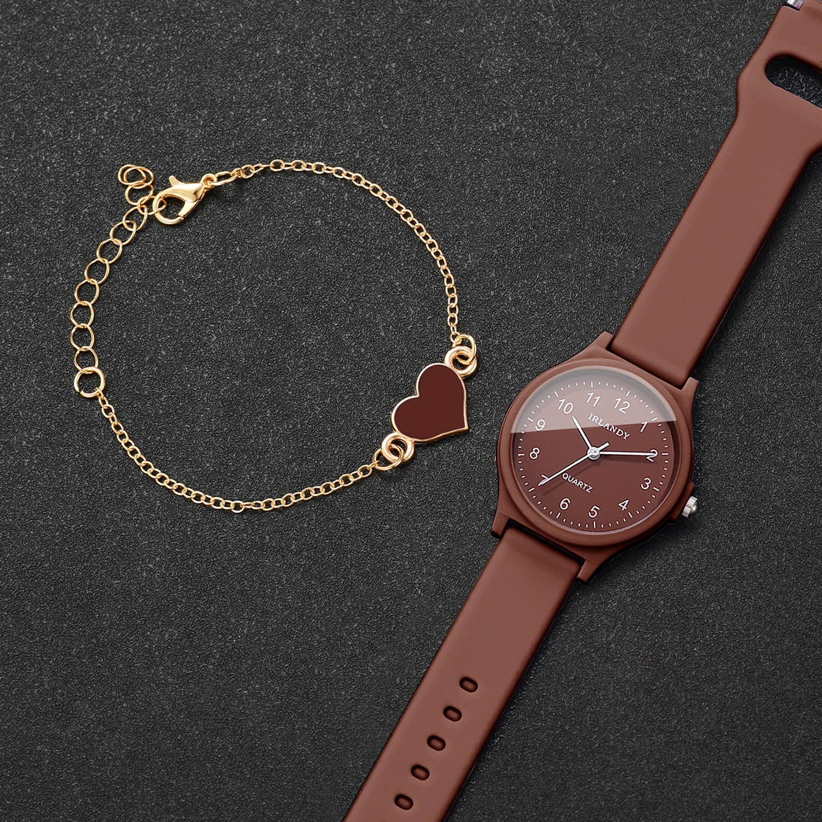 2 Buah Jam Tangan Kuarsa Wanit - Silicone Band Women ulasan dan harga
