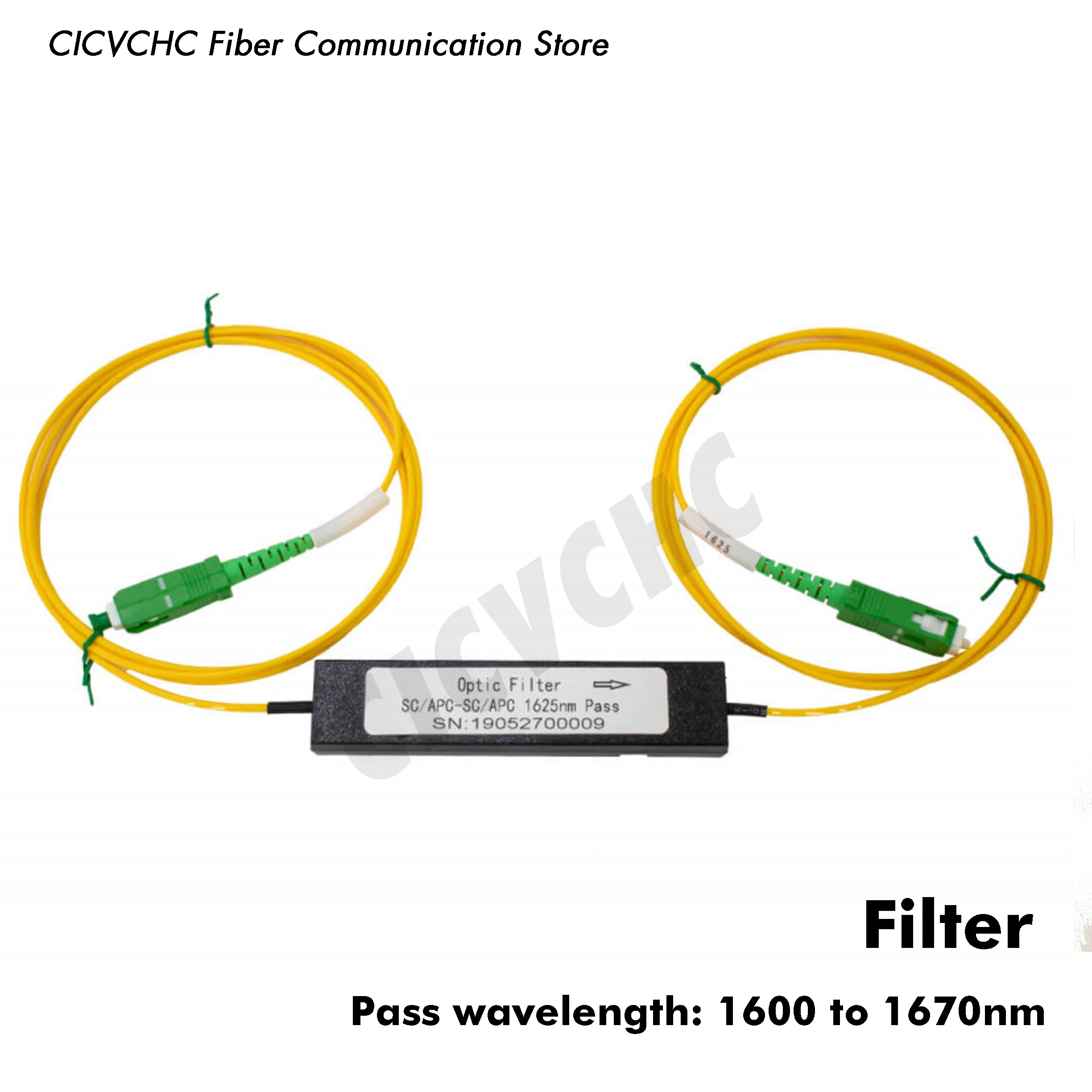 FWDM 필터 패치코드, 1625nm 라이브 파이버 필터, 1600-1670 nm