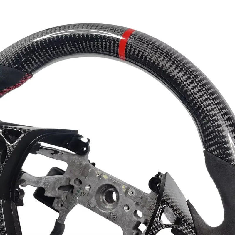 Car Interior Accessories Carbon Fiber Steering Wheel for Honda Civic Gen 9th Generation SI 2012 2013 2014 2015 2016