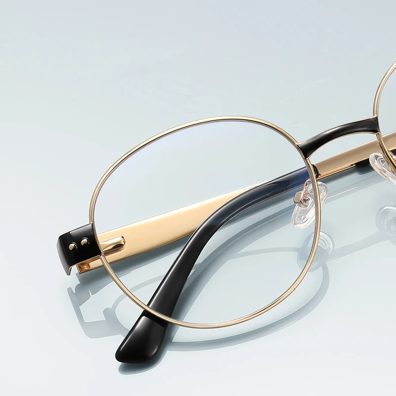 Fashion Design Anti-Blue Light Round Eyewear Customizable Prescription for Women Reading Glasses  3175