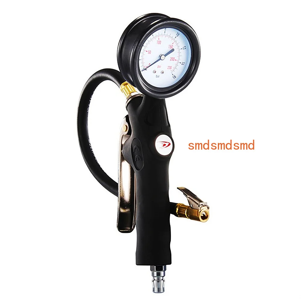 0~255Psi/0-18Bar Oil Immersed High-precision Tire Pressure Gauge Car Motorcycle Truck Inflation Gun Tyre Pressure Measuring Gun