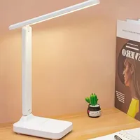 Lampe de bureau pliable, veilleuse à intensité variable contrôlée par tactile USB, lampe de bureau LED à branchement USB, idéale pour lire et dormir en chambre. 2