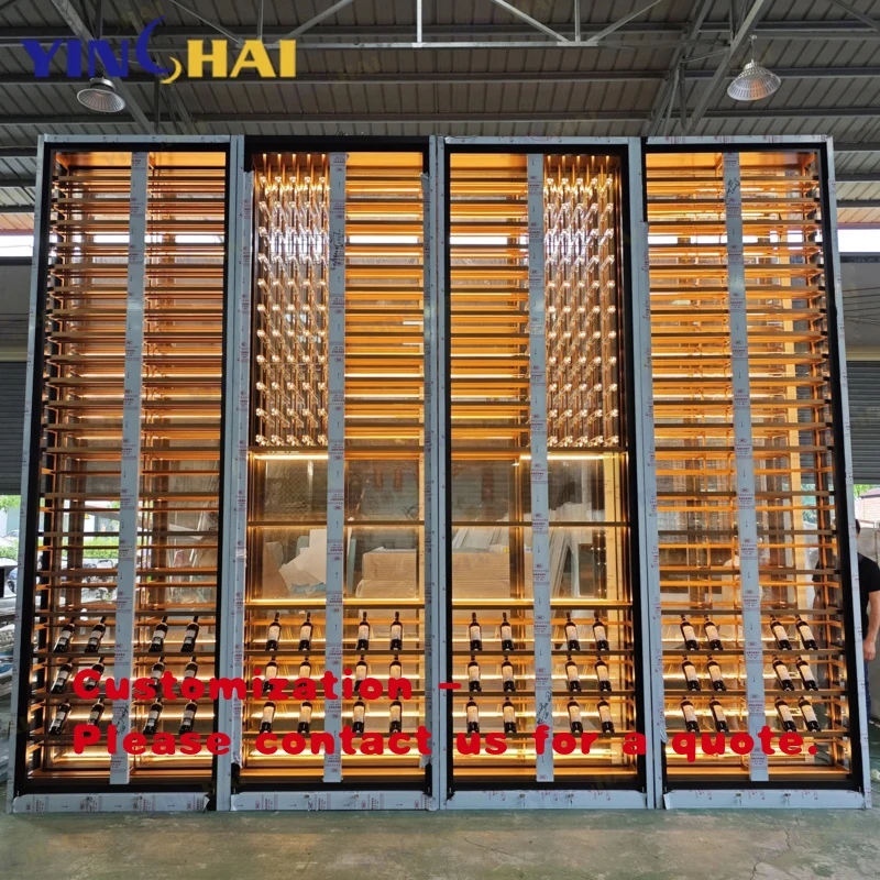 

custom.Custom Large Stainless Steel Acrylic Wine Cabinet Display Cabinet Bar Living Room Furniture Commercial Wine Cabinet Proje