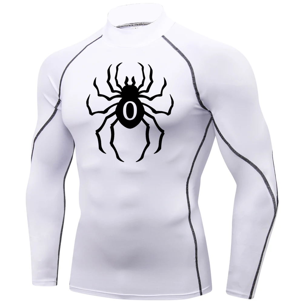 High Collar Protection Sports Second Skin Running T-shirt Men Fitness Rashgarda MMA Long Sleeves Compression Shirt Workout Tops