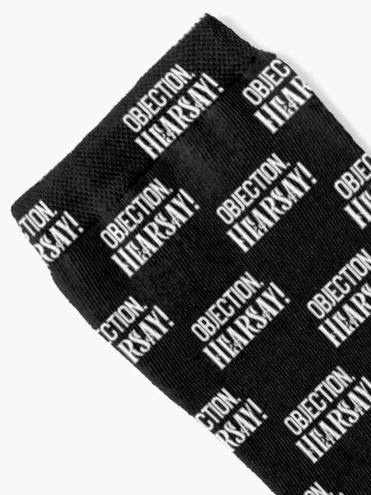 Funny Lawyer Attorney Judge Law School OBJECTION, HEARSAY! Socks with print FASHION sport Man Socks Women's