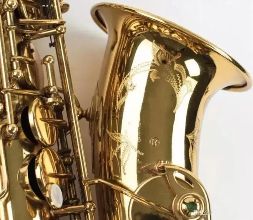 

Альт-саксофон 2020 высокого качества Mark Six Sax Профессиональный музыкальный инструмент латунный позолоченный Sax жемчужные пуговицы с фотоэлементами