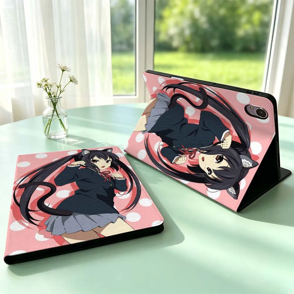 Kawaii Cat Girl For Huawei MediaPad MatePad Honor Pro V6 9 V8 X9 X 10 13.3 12.3 11 11.5 Inch Tablet Case Pen Tray