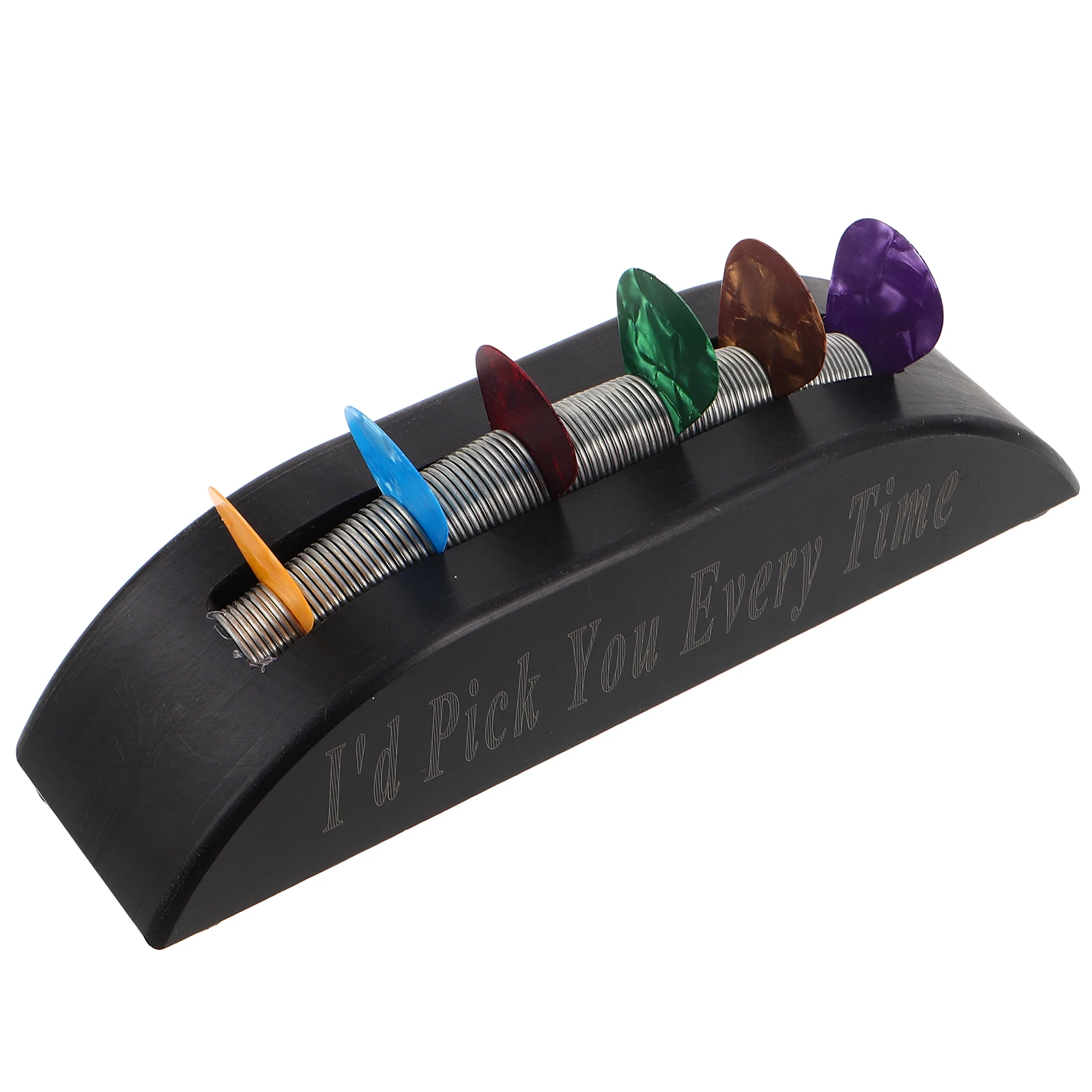 

Guitar Pick Storage Box Case Acoustic Holders Bass Accessory Ukulele Picks Black Clamp Part