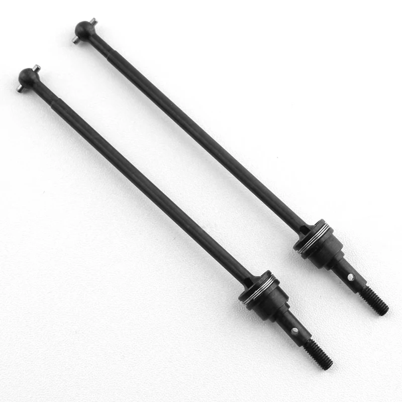 2PCS Metal Drive Shaft Driveshaft CVD Durable 538104 530981 538550 For FS Racing 1/10 RC Car Upgrade Parts Accessories ,Black