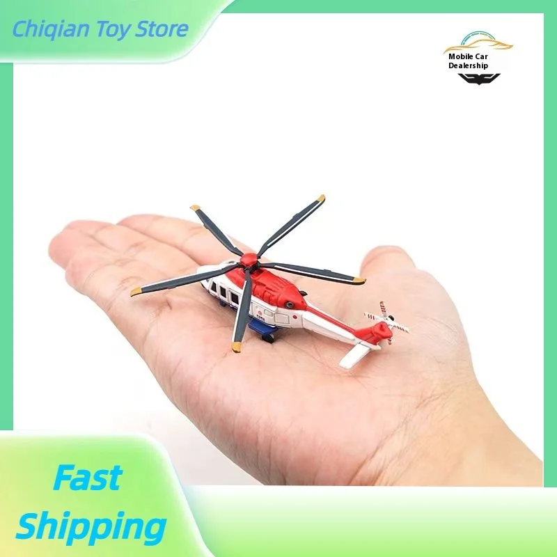 

Tuoyi AW139 вертолет из сплава, военная модель, миниатюрная игрушка для мальчика, настольное украшение, детская игрушка, имитация подарка на день рождения на складе