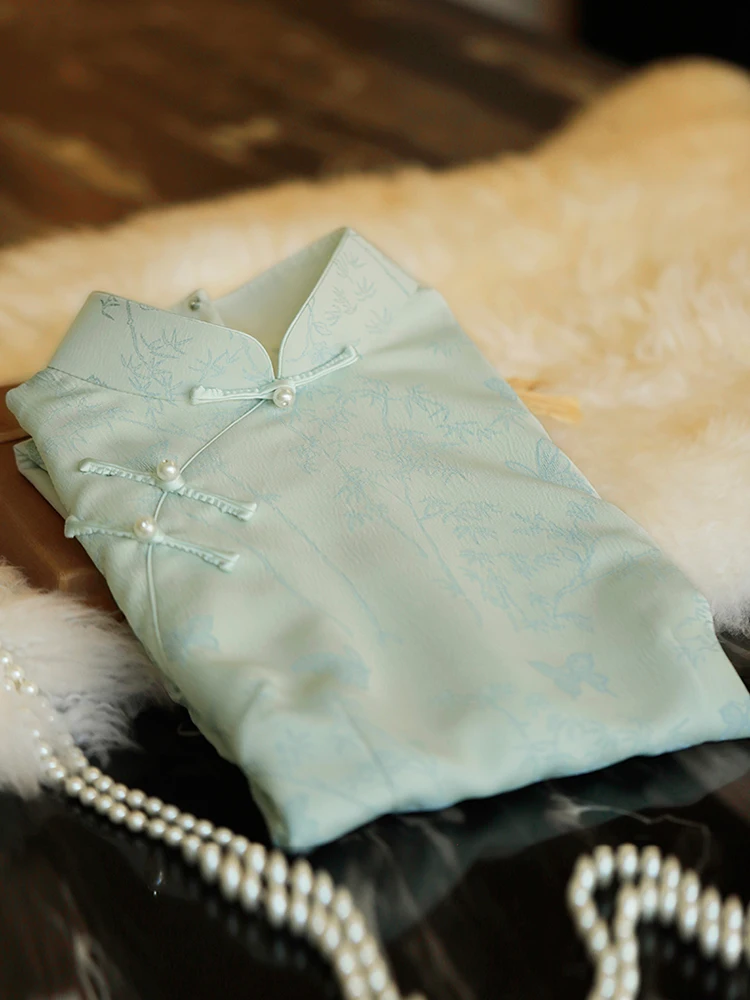 

Новая женская одежда в китайском ретро-стиле династии Цин от Clouds Ele Lady: повседневная, высококачественная, модная.