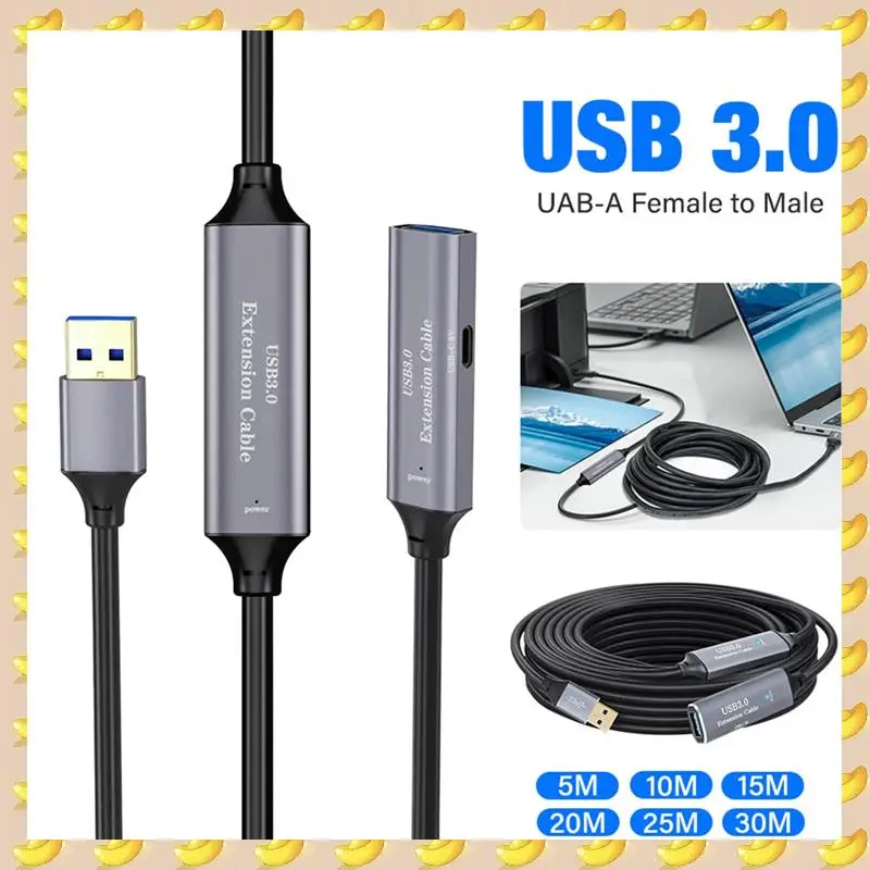 

A45U Удлинительный кабель USB 3.0 Удлинитель шнура с усилителем USB 3.0 типа A «папа-мама» для ПК, портативного компьютера