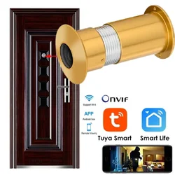 Tuya Video Kijkgaatje Home Camera Bewegingsdetectie Deurkijker Video-Eye Draadloze Intercom Home Security Tuya Smart Wifi Bell