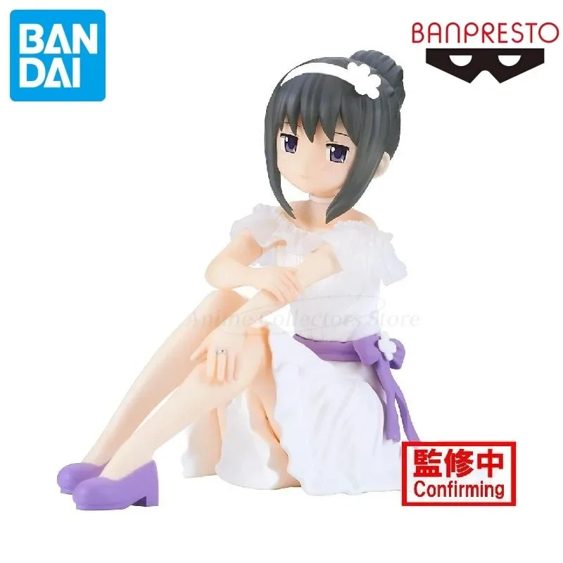 Originale Banpresto Madoka Magica 10cm Akemi Homura Tomoe Mami Action Figure PVC modello bambola giocattolo ornamenti regalo di natale