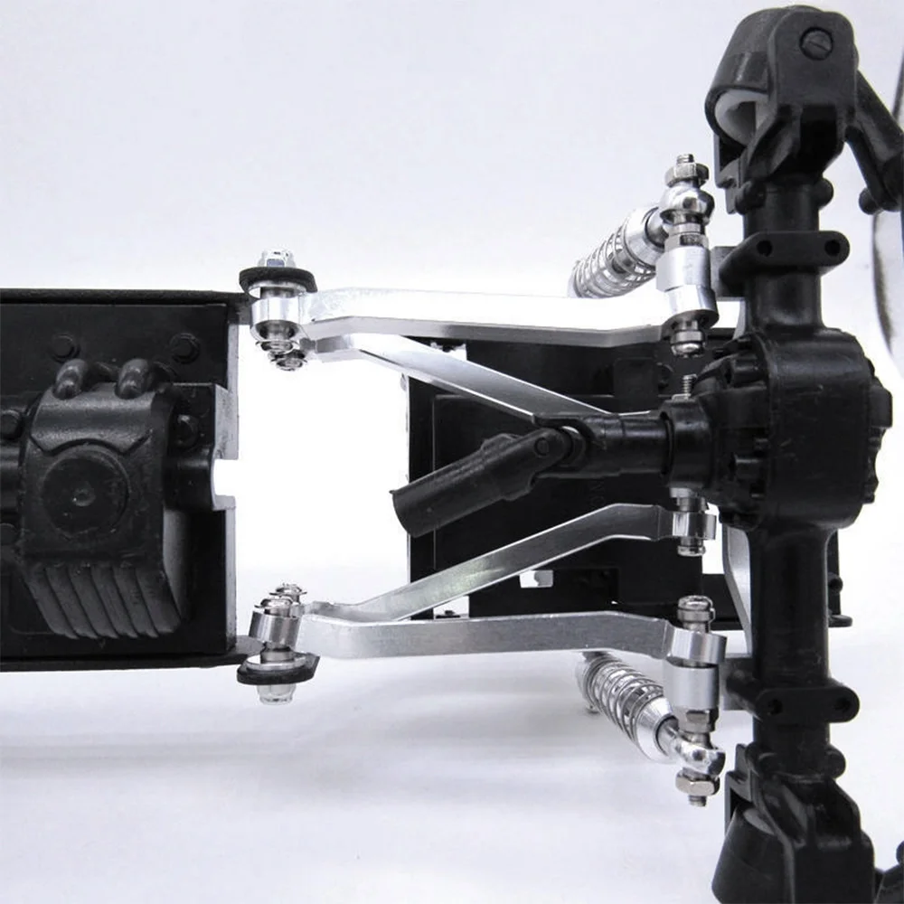 BAAA-Metal Steering Link Rod Pull Rod Mount Shock Absorber Set for MN D90 MN-90 MN99S 1/12 RC Car Upgrade Parts,3