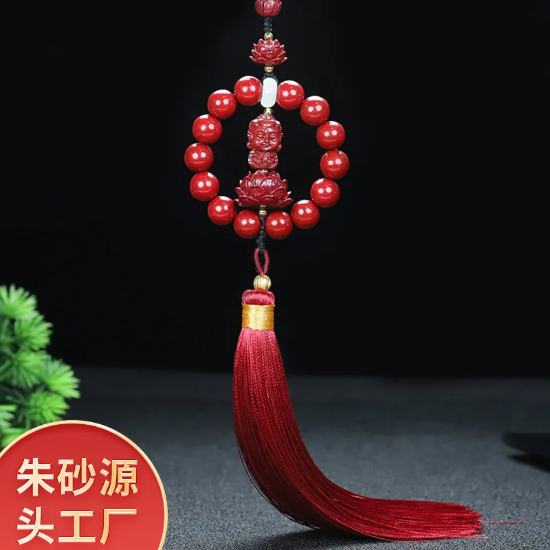 Buddha Car Pendant High Content Purple Gold Sand Tassel Ornament