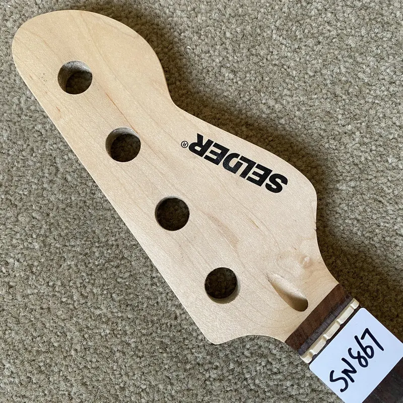 SN867  Genuine Selder Electric Bass Semi Finished 4 String Bass Guitar Neck 20 Frets 864MM Scales Length for Replace