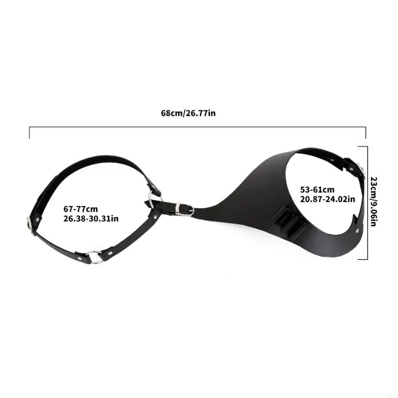 Costume da gioco ruolo per spettacoli in discoteca con cintura in pelle PU da uomo in stile gotico 2025