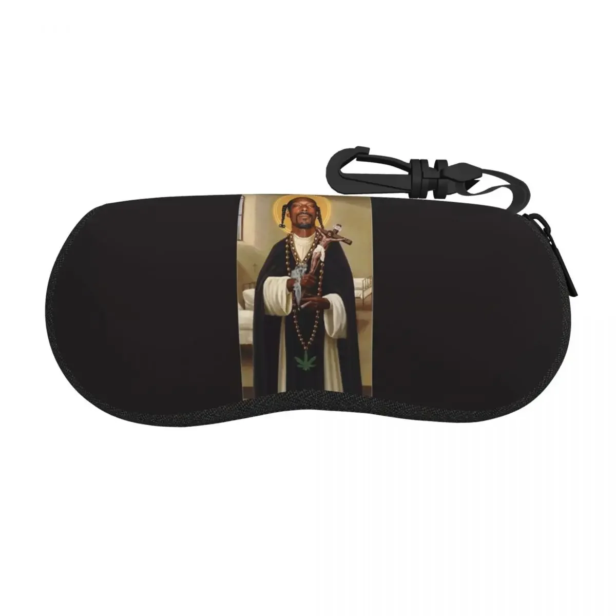 Snoop Dogg Goes Jesus Shell Glasses Case Protector Sunglasses Box Women Men Soft Eyeglass Bag Pouch