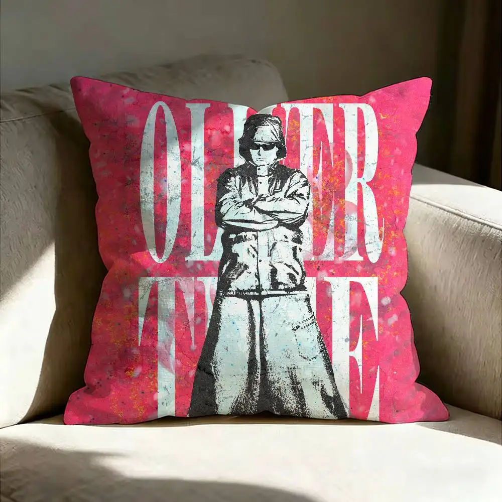 Indie Pop Rap Singer O-Oliver Tree Pillow Case Living Room Sofa Cushion Cover Suitable For Home Bedroom Room Decoration