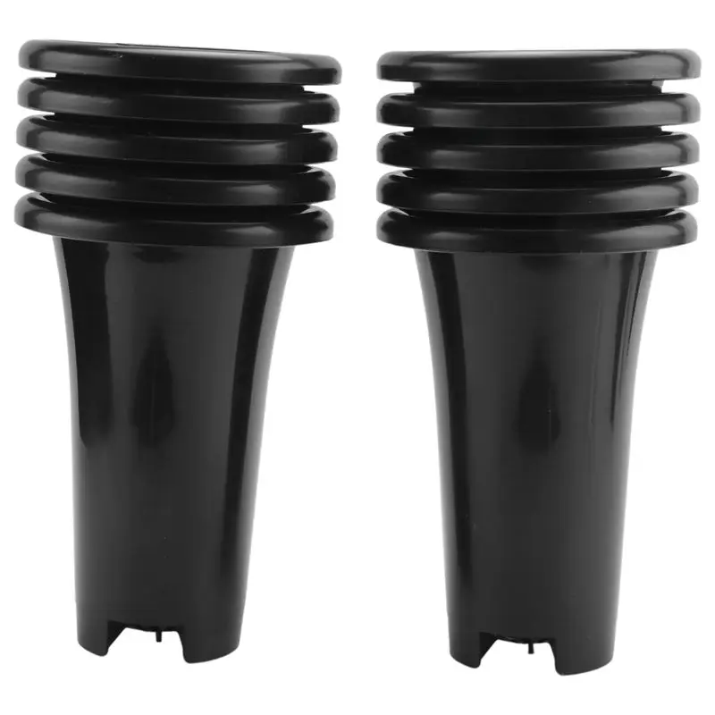 

A53Q-10Pcs Plastic Deep Plant Nursery Pots, Thick Stable Tall Tree Pots, Reusable Tall Seedling Plant Container Pots, Deep