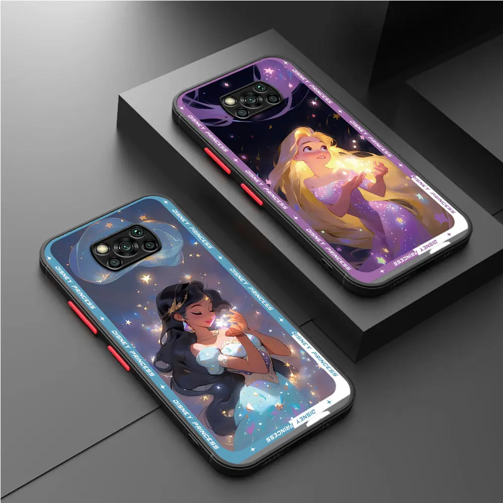 Cute Disney pricess Phone Case for Xiaomi Poco M5s X4 GT C50 X5 Pro C51 M5 C40 F3 X4 Pro X3 NFC X3 Coque Cases Cover Matte