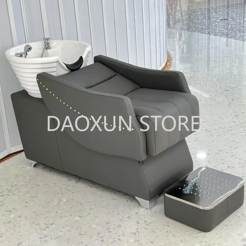 Head Spa Hair Washing Bed Massage Water Circulation Comfort Shampoo Sink Chair Salon Adult Lavacabezas Salon Equipment MQ50SC