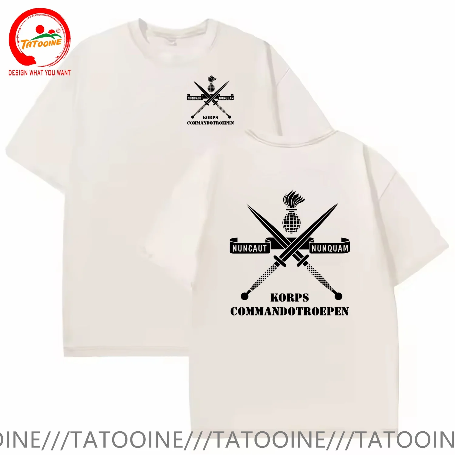 KCT Dutch Commando Special Forces T Shirt Men Fashion Trendy Casual Clothing Stylish Tops Tee Shirt Leisure Tshirt Men's T-Shirt