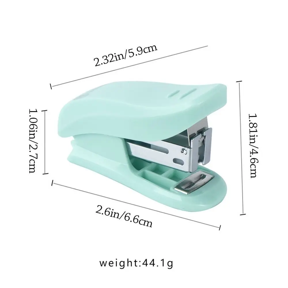 Simple Fresh Color Mini Stapler Labor Saving 26/6 Staples Stapling Machine Staples Bookbinding Machine Students