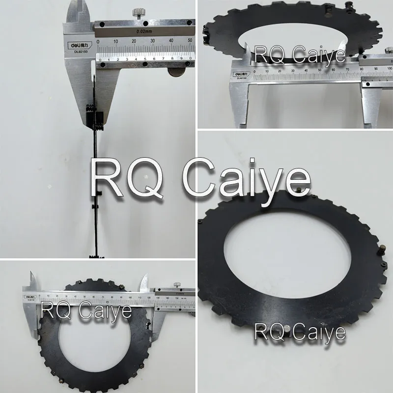 1Set For GTO52 129X82mm 119X70mm Brake Pad Printing Machine Parts MBO Folding Machine Perforating Knife Round Blade