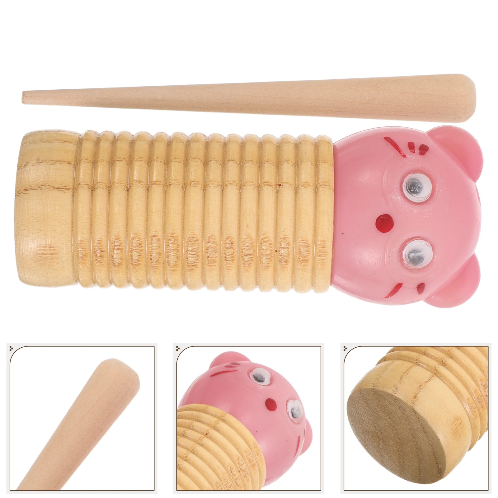 

1Set Wooden Guiro Instrument Early Childhood Musical Tool for Rhythm Teaching Aid Safe Longlasting