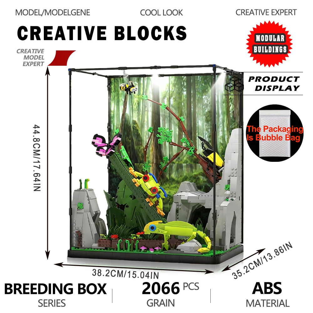 Tropical Incubator Building Blocks Assembly Model Bricks Sets Module Educational Toys Desktop Decor Christmas Gift For Kids