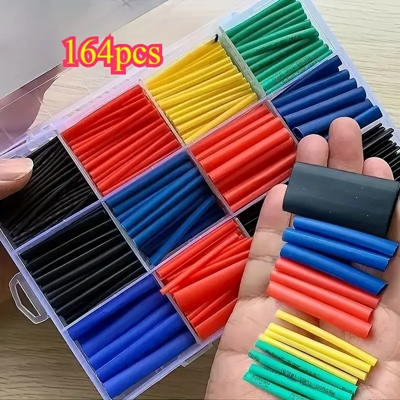 Grade heat shrinkable tube set 2:1 ratio bonded lining industrial wire insulation protection heat shrinkable tube (multi-color)