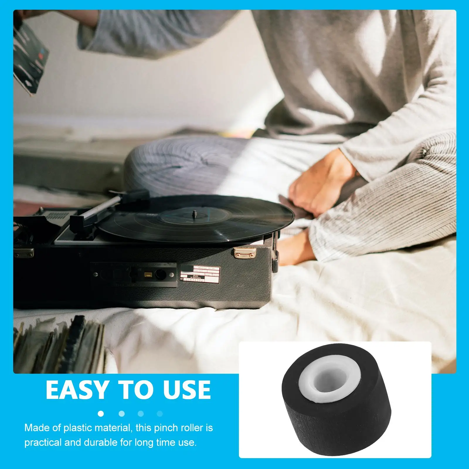 6 ชิ้นยาง Pinch Roller 13x6 3x8 3x2 0 มิลลิเมตรสําหรับเทปซ่อมพลาสติกสีดํา Cassette เครื่องอุปกรณ์เสริมทนทานขนาดกะทัดรัด