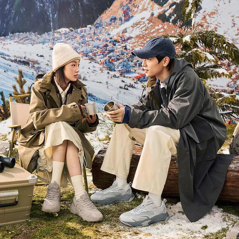 Xtep Huiyou Vintage Casual Shoes For Women  Winter Sports Shoes Comfortable Breathable Soft Cushion Sneakers 876418320017