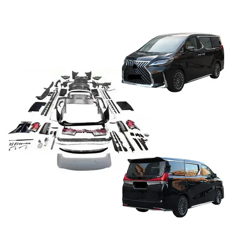 for toyota alphard vellfire08-15 to lexus lm toyota alphard velfire 2008- upgrade lexus lm lm300 body kit