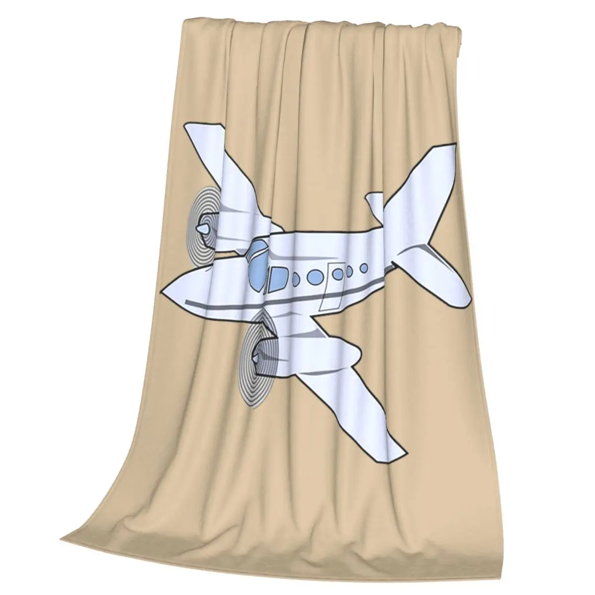 Beechcraft King Air C90 Aviation Majesty Blanket  Flannel Throw Blanket Cover for Bed Living room Picnic Travel Home Couch