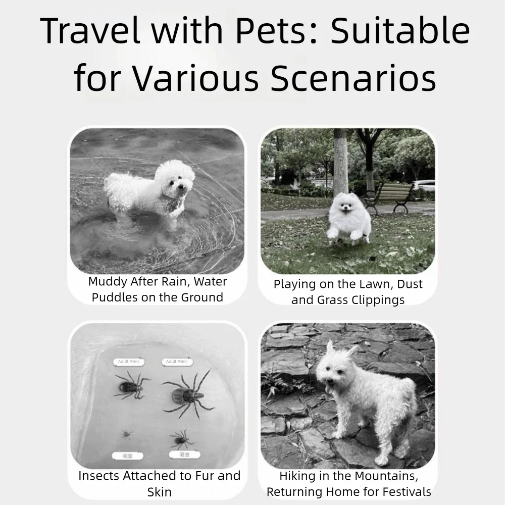 

Breathable Dog Four Legged Clothing Adjustable Straps Insect-proof Pets Dustproof Pants High-elasticity Anti-shedding