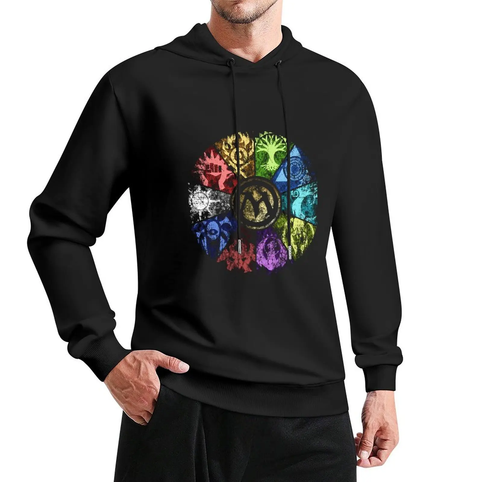 

MTG Faded Guild Wheel Pullover Hoodie fashion men autumn clothes hoodie oversize