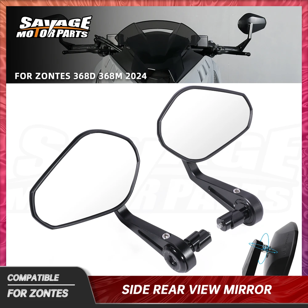 

2024 E9 Rearview Mirror For ZONTES 368D 368M 368 D/M Motorcycle Accessories 360 Degree Adjustable Side Rear View Mirror