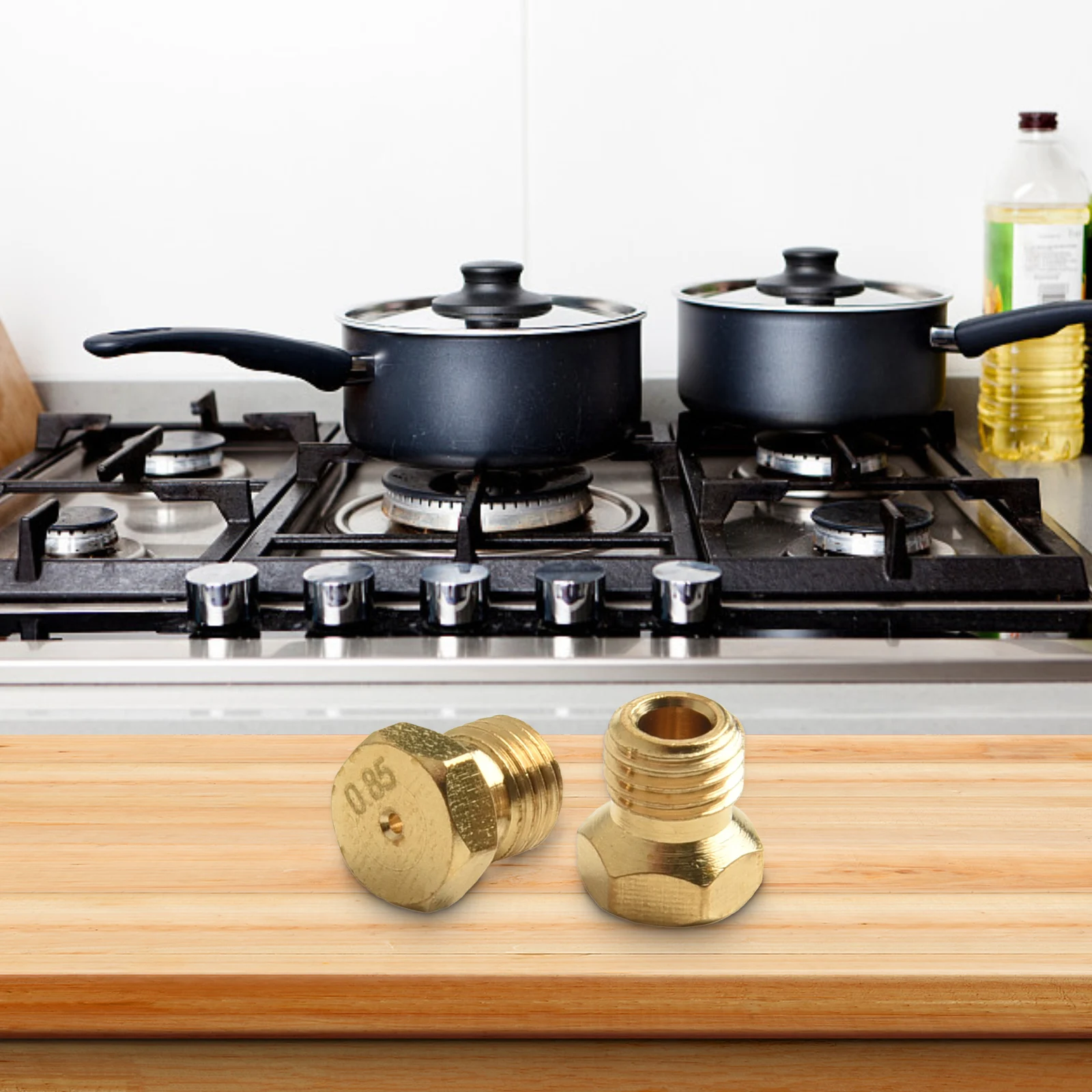 Brass Burner Nozzle Gas Injection Kit Diverse Applications Comprehensive Replacement Kit Constructed From Solid Copper